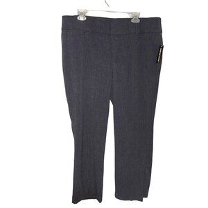 B-Design Women’s Flat‎ Front Tummy Panel Dress Pants Size 17 Grey